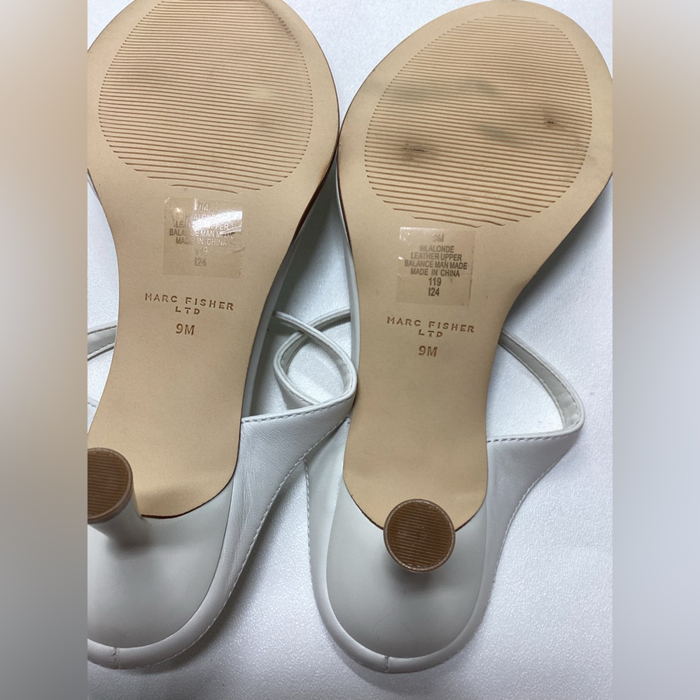 Marc Fisher LTD Alonde kitten heels  white Sandals - Picture 13 of 15